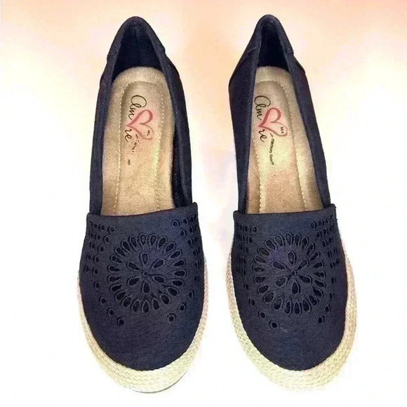 Mia Amore FRANKI Cutout Espadrille Wedge Shoe with Memory Foam Size 9 - Picture 4 of 8